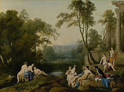 Diana and Her Nymphs in a Landscape