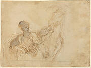 Figure Leading a Horse