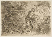 The angel awakening Joseph to the presence of the Virgin and Child
