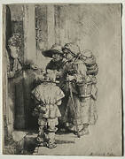 Beggars Receiving Alms at the Door of a House