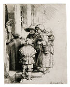 Beggars Receiving Alms at the Door of a House