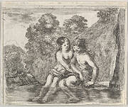 Salmacis and Hermaphrodite, from 'Game of Mythology' (Jeu de la Mythologie)