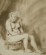 Nude Woman Seated on a Stool