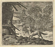The Cat Climbs a Barn from Hendrick van Alcmar's Renard The Fox