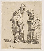 Beggar Man and Beggar Woman Conversing