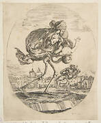 Death carrying an infant, from 'The five deaths' (Les cinq Morts)