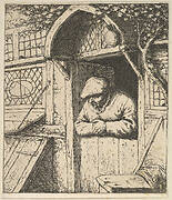 Peasant Leaning on Door