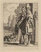 Two Figures in Costume