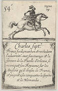Charles Sept.-e / Prince facile..., from 'Game of the Kings of France' (Jeu des Rois de France)