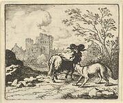 Renard Sends the Ram Back to the Lion with a Package Containing the Rabbit's Head from Hendrick van Alcmar's Renard The Fox